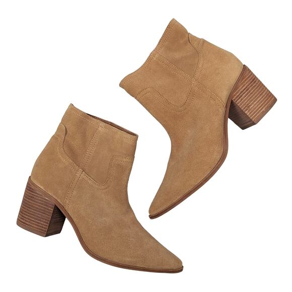Kaanas Tan Ankle Boots - Picture 1 of 7